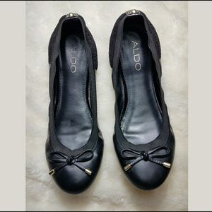 ALDO Black Ballet Flat Size 8